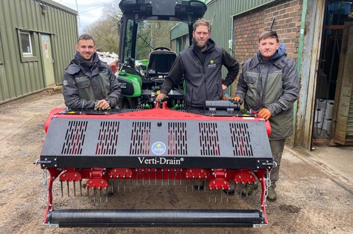 Afbeelding bij Verti-Quake and Verti-Drain combo help Wrekin GC weather the challenge of increased rainfall