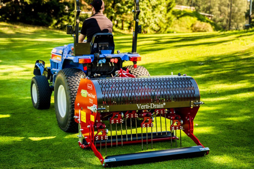 Deep Tine Aeration with the Verti-Drain® 7212